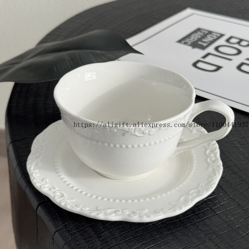 French Light Luxury Embossed F - Coffee Tea Sugar Set reseña y precio