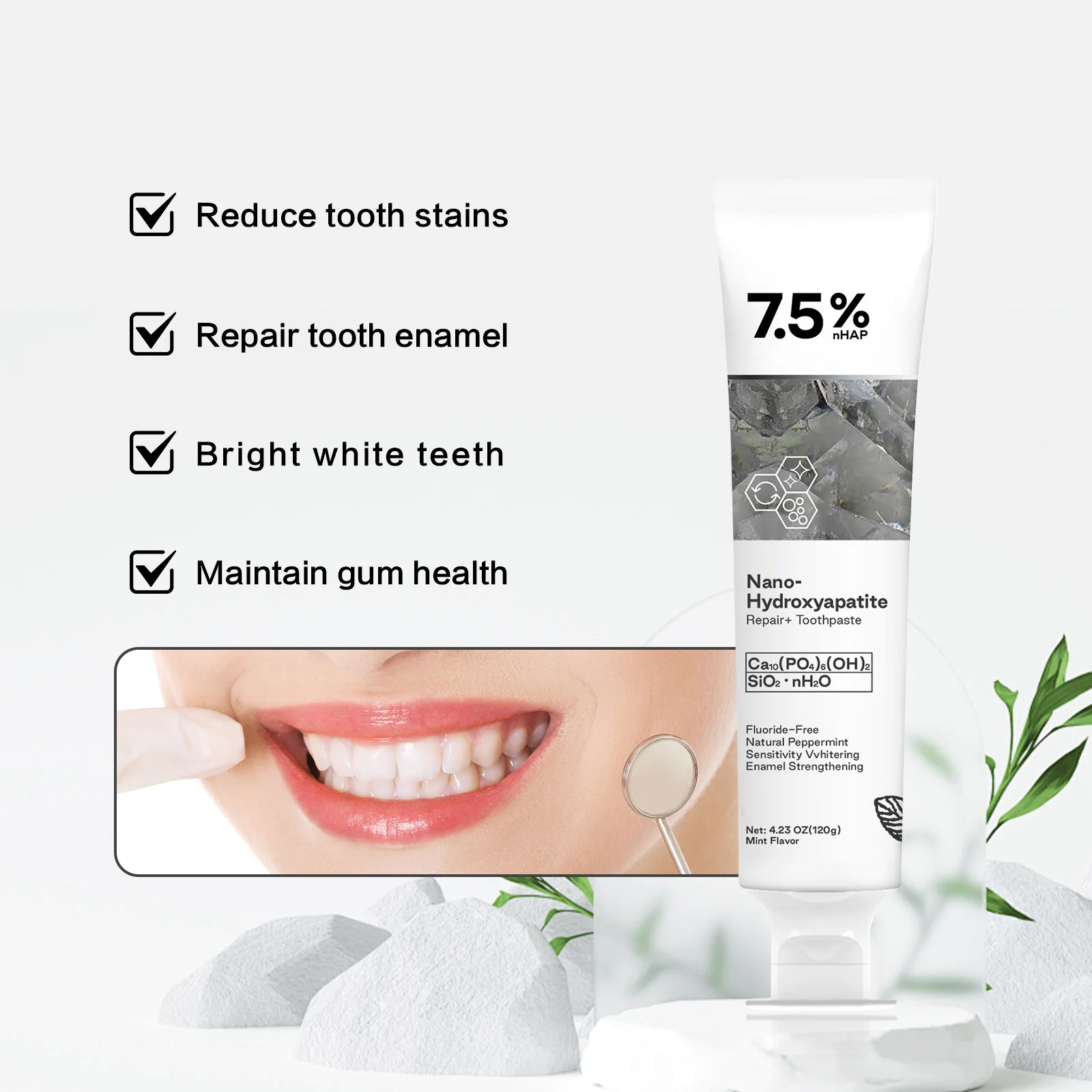 120g Nano Hydroxyapatite Tooth - Coffee Tea Unit reseña y precio