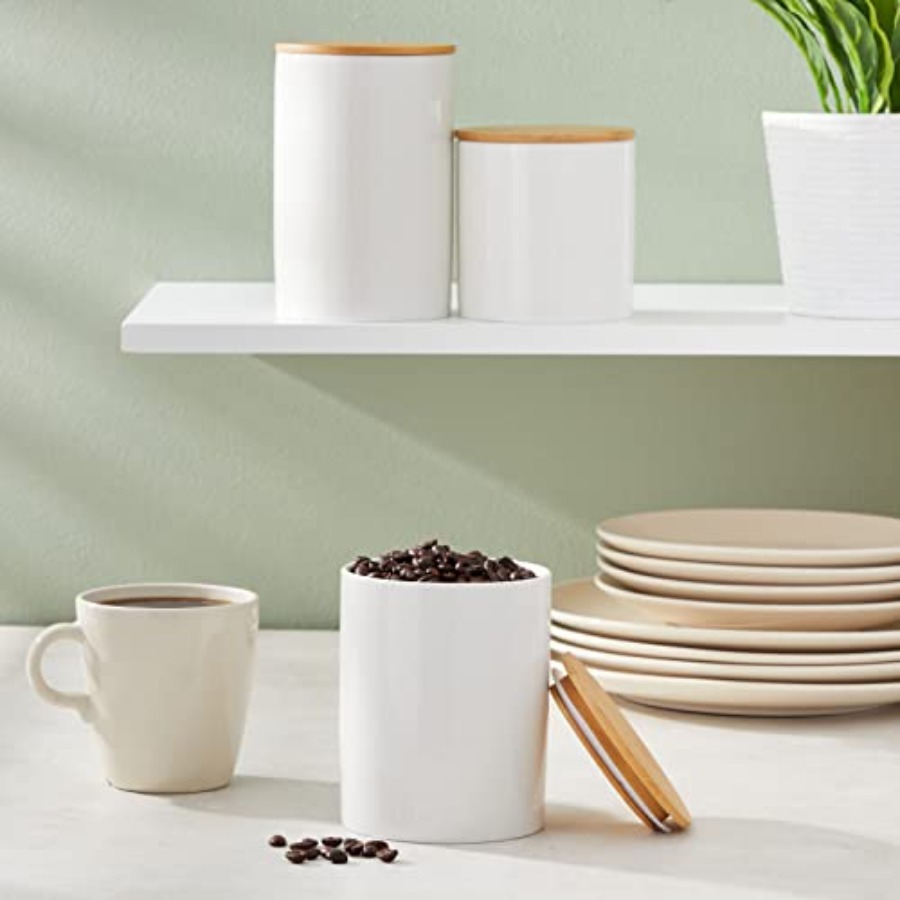Ceramic Canisters - Coffee Can - Coffee Tea Containers reseña y precio