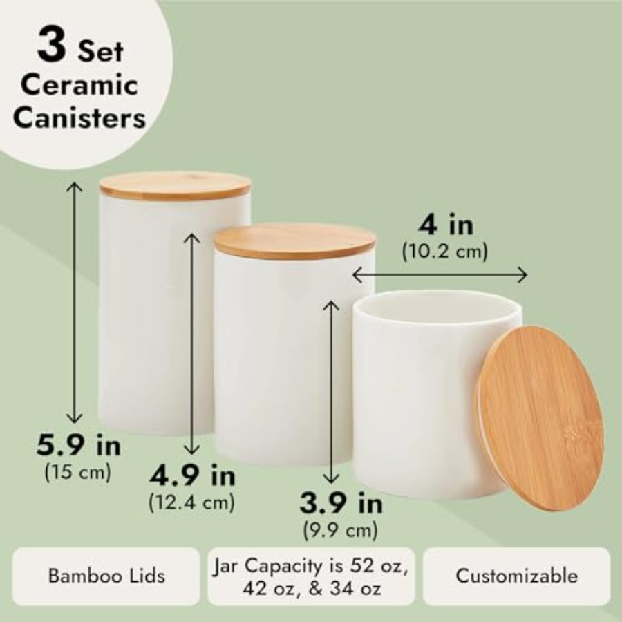 Ceramic Canisters - Coffee Can - Coffee Tea Containers reseña y precio