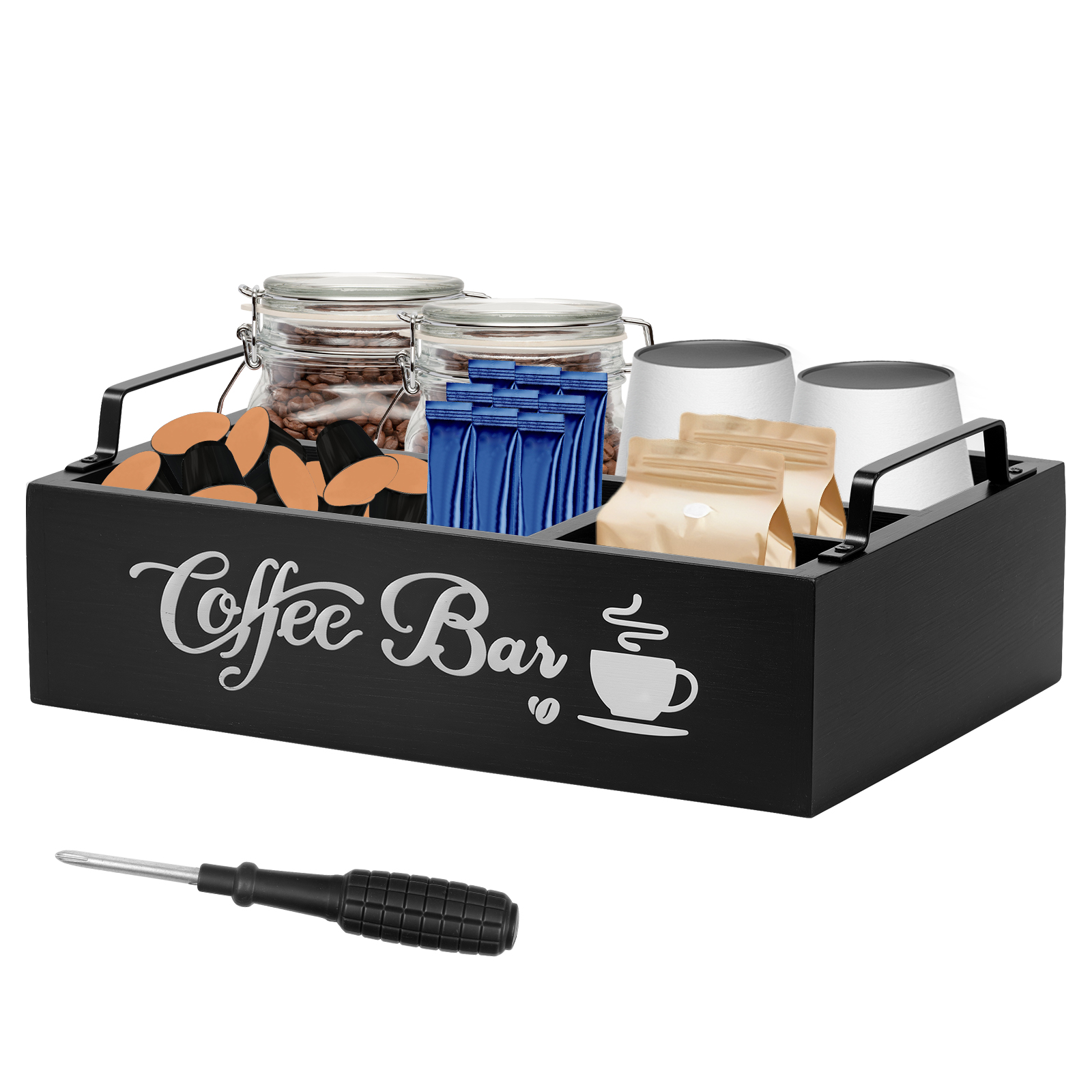 Wooden Coffee Rack Portable De - Coffee Tea Beans reseña y precio