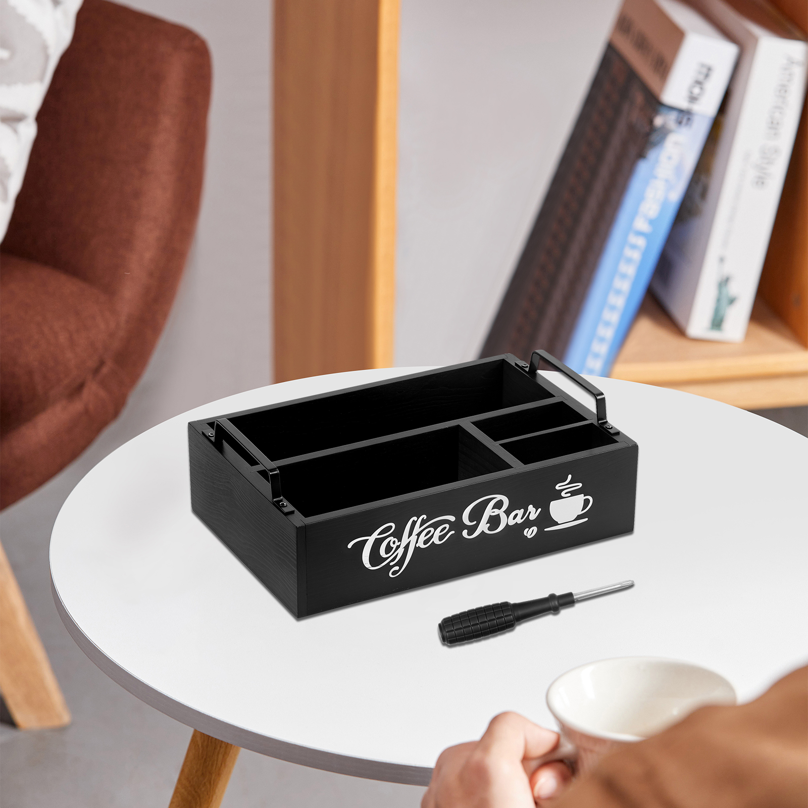 Wooden Coffee Rack Portable De - Coffee Tea Beans reseña y precio