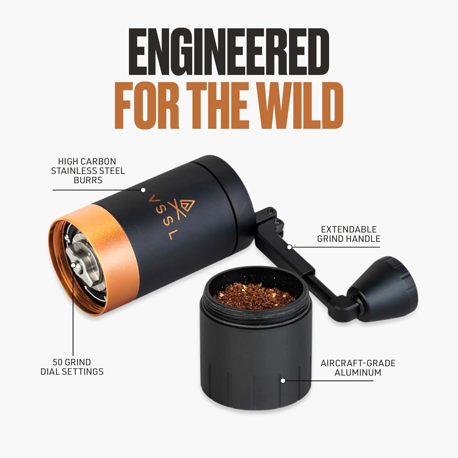 Premium Manual Coffee Grinder  - French Press Coffee & Tea reseña y precio